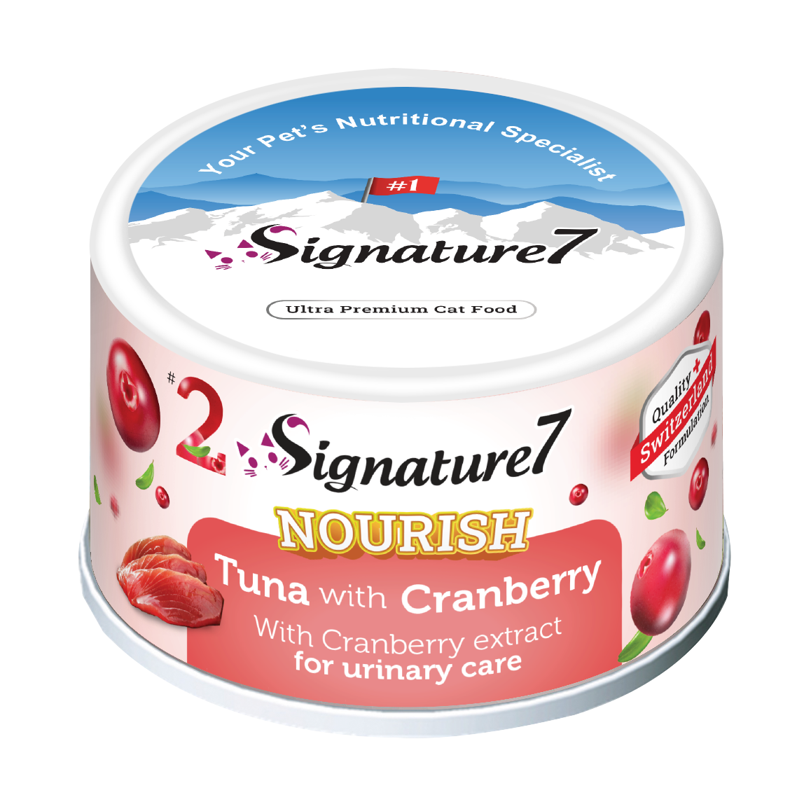 Signature7 Nourish Fruits Tuna with Cranberry Canned Cat Food 80g