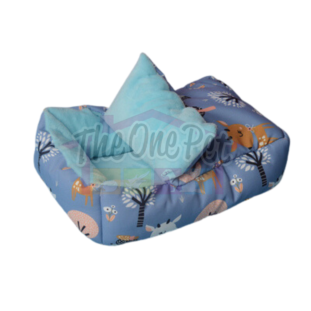 Munchies Handmade Small Pet Bed with Pillow – Soft Nest for Rats, Hamsters & More