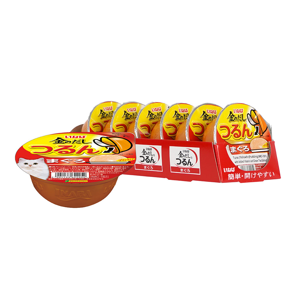 CIAO Tsurun Pudding Yellowfin Tuna Cup Cat Food 65g x 12cups