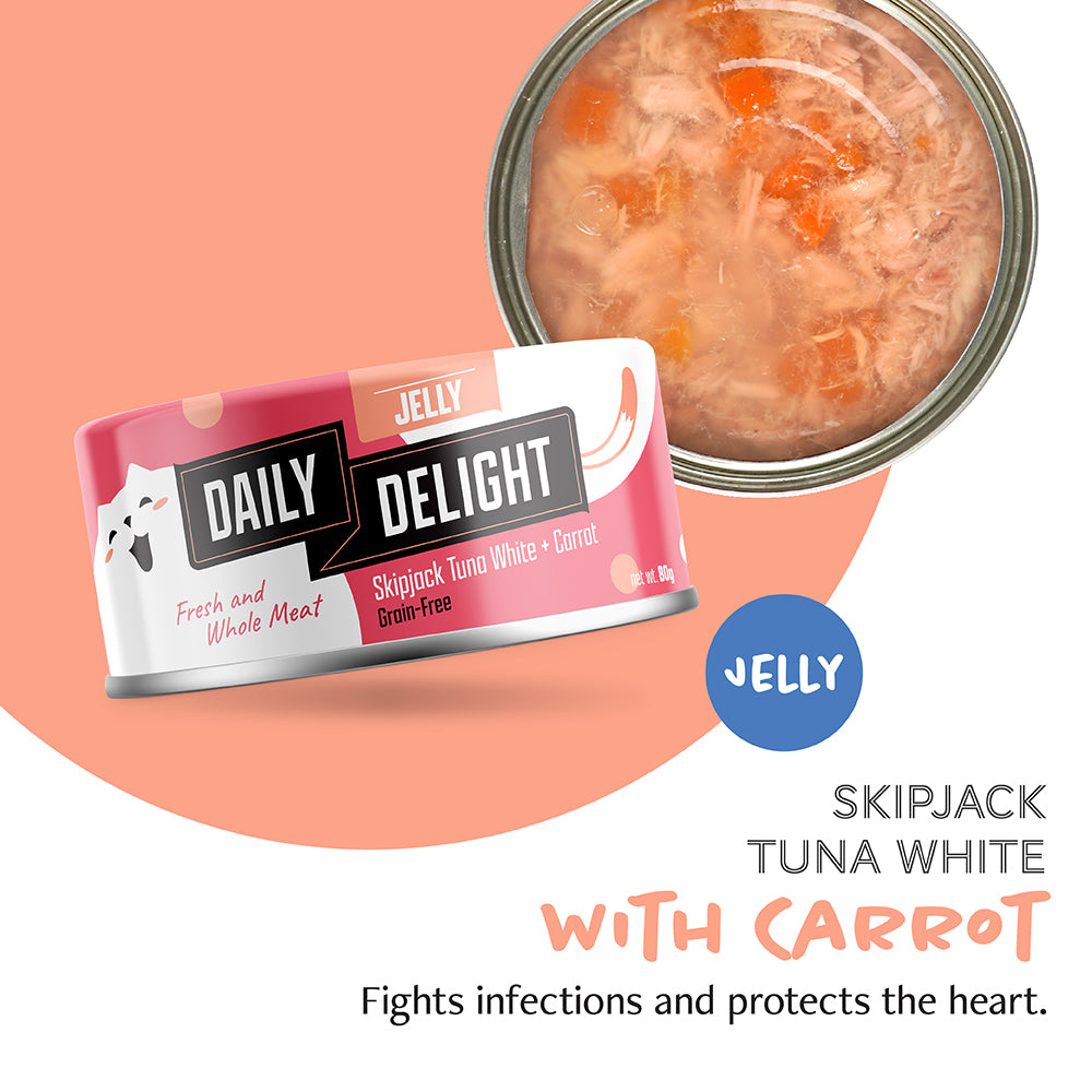 Daily Delight Jelly Series Variety Bag Canned Cat Food (6 x 80g)