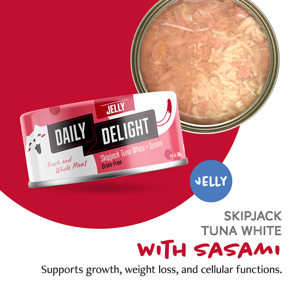 Daily Delight Jelly Series Variety Bag Canned Cat Food (6 x 80g)