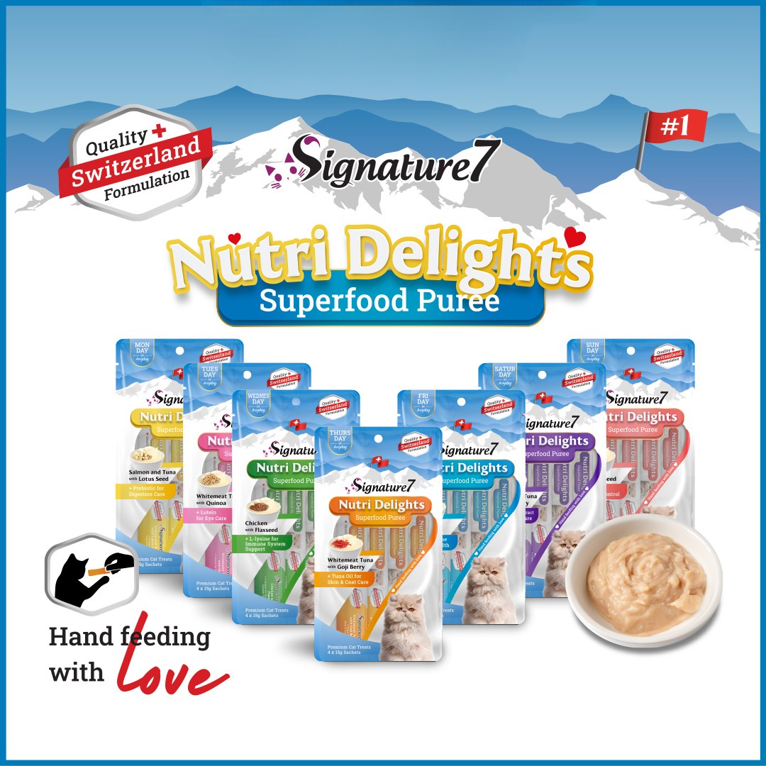 Signature7 Nutri Delights Chicken with Quinoa Purée Cat Treat (Fri) 60g