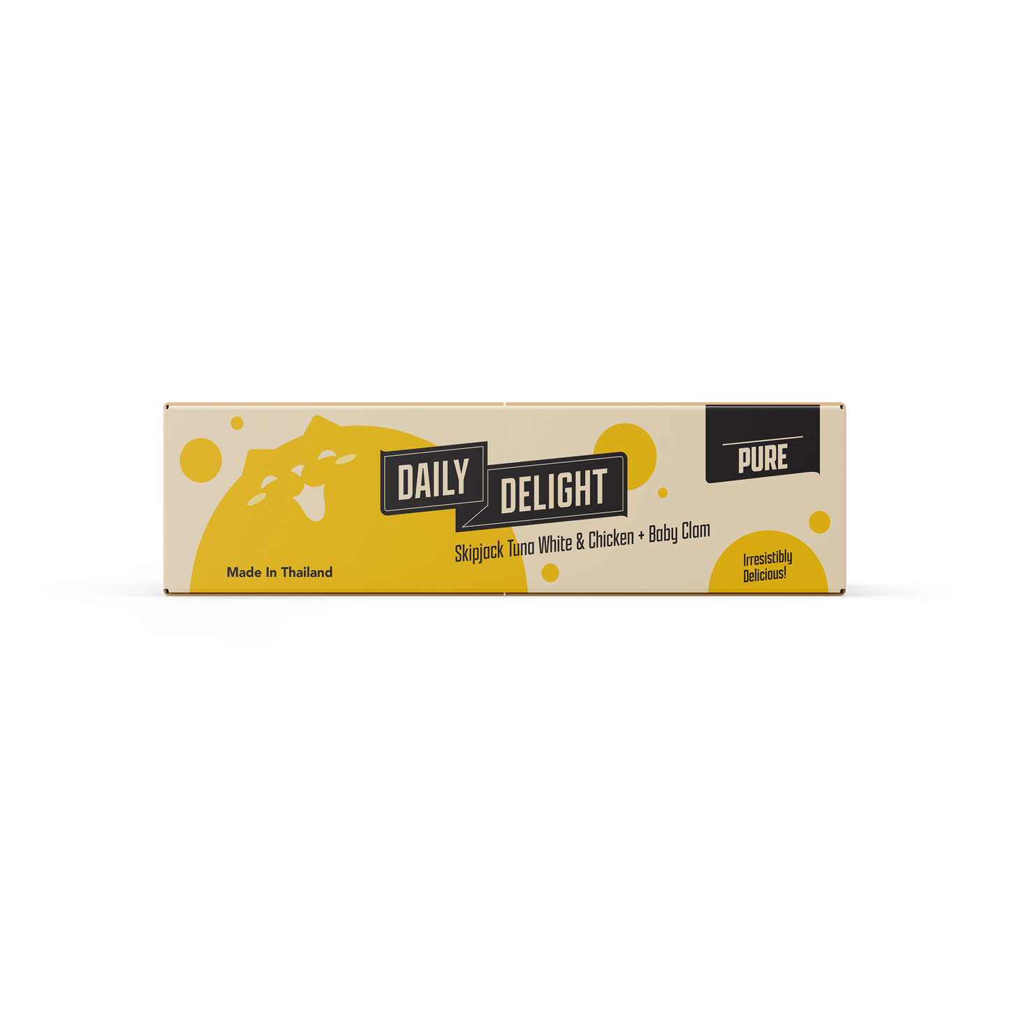 Daily Delight Pure Skipjack Tuna & White Chicken with Baby Clam Canned Cat Food 80g x 24cans