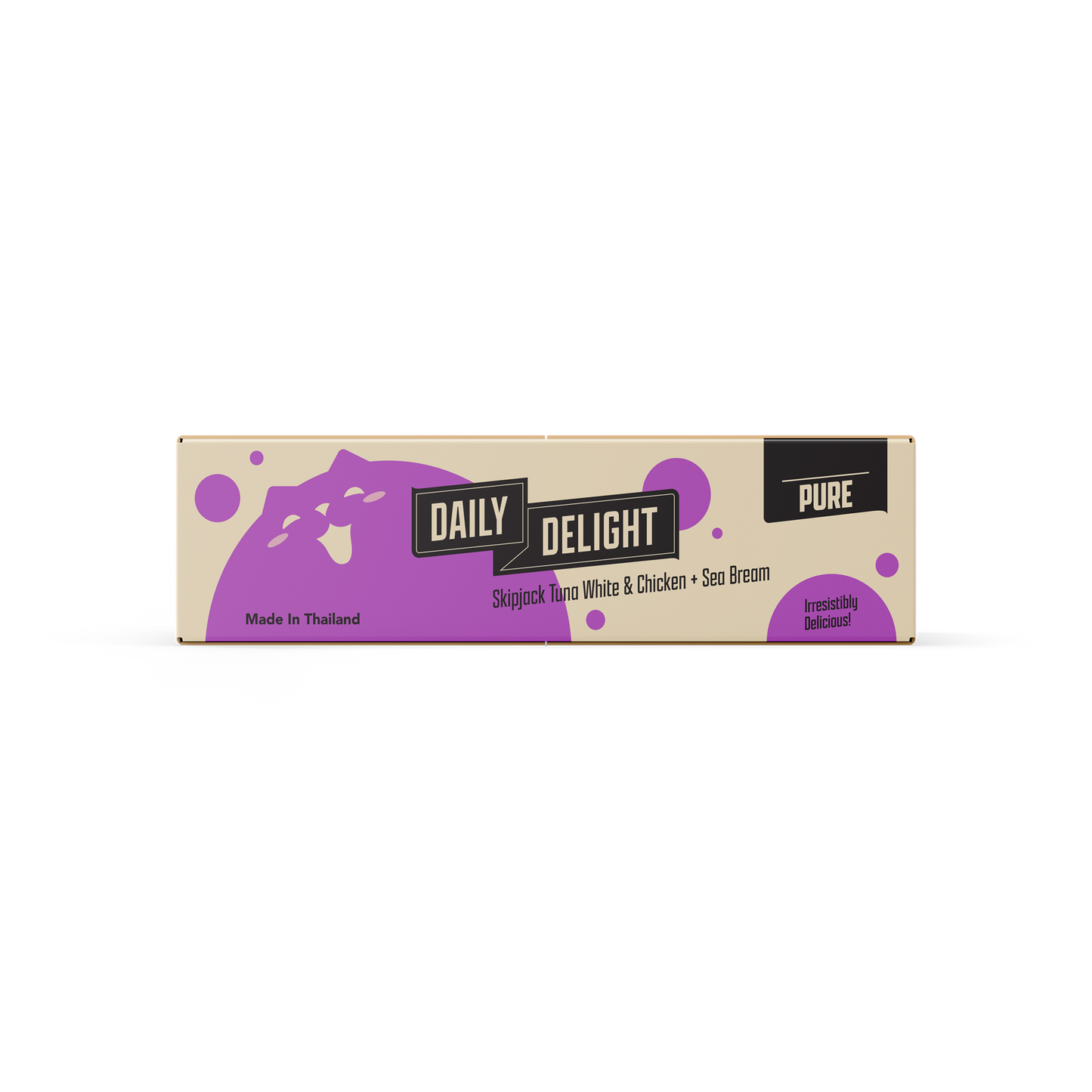 Daily Delight Pure Skipjack Tuna & White Chicken with Salmon Canned Cat Food 80gx 24cans
