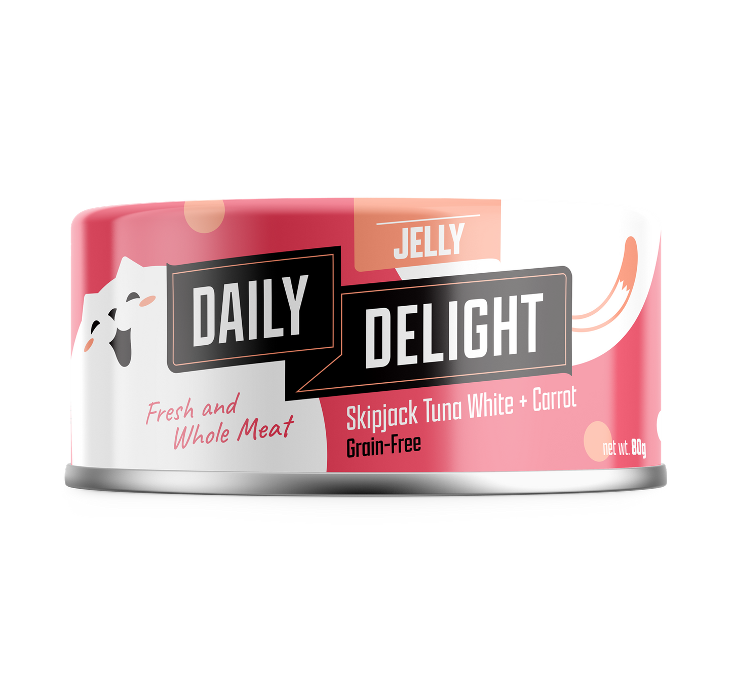 Daily Delight Skipjack Tuna White with Carrot in Jelly Canned Cat Food 80g x 24cans