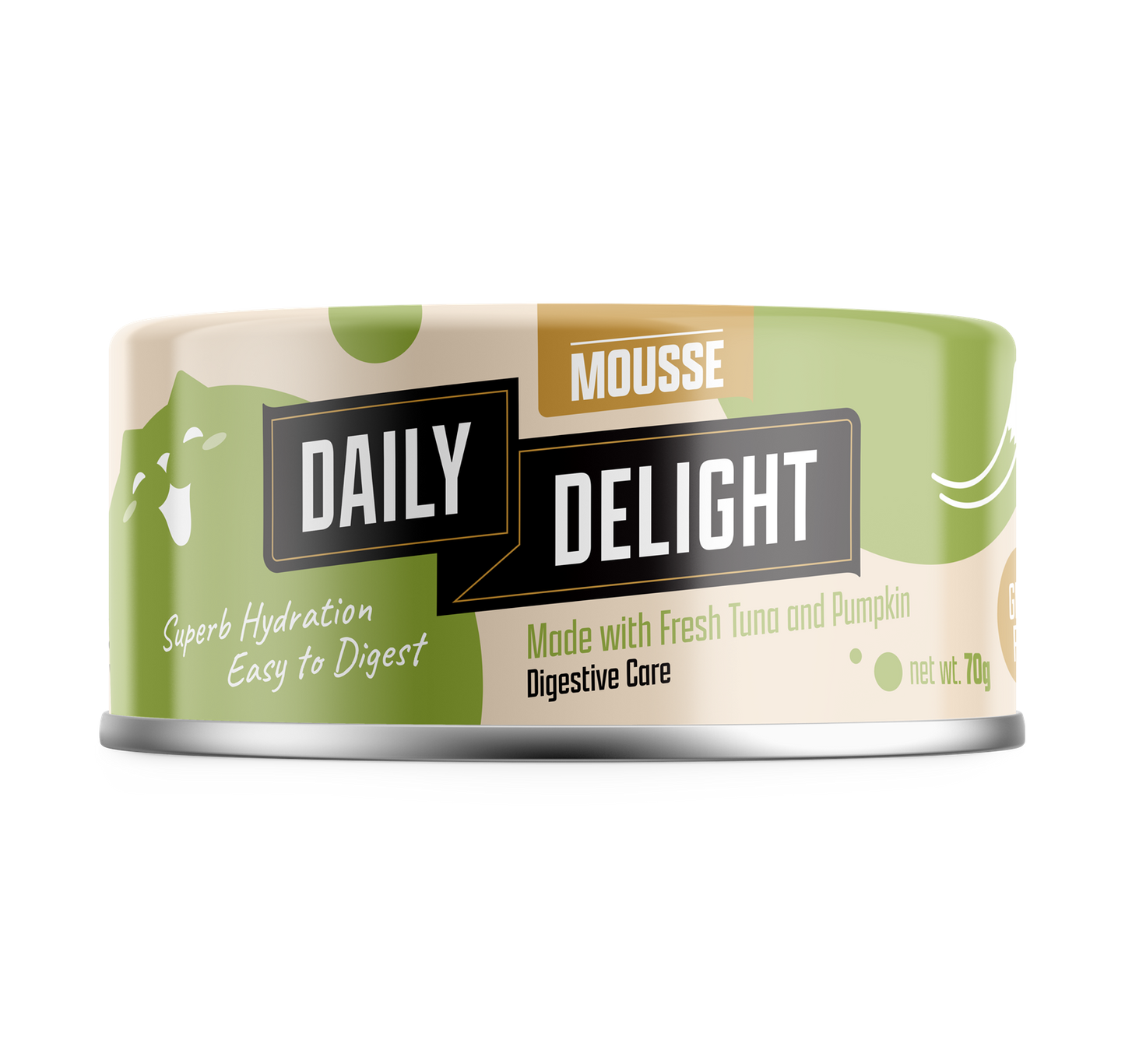 Daily Delight Mousse with Tuna & Pumpkin Grain-Free Canned Cat Food 70g x 24cans
