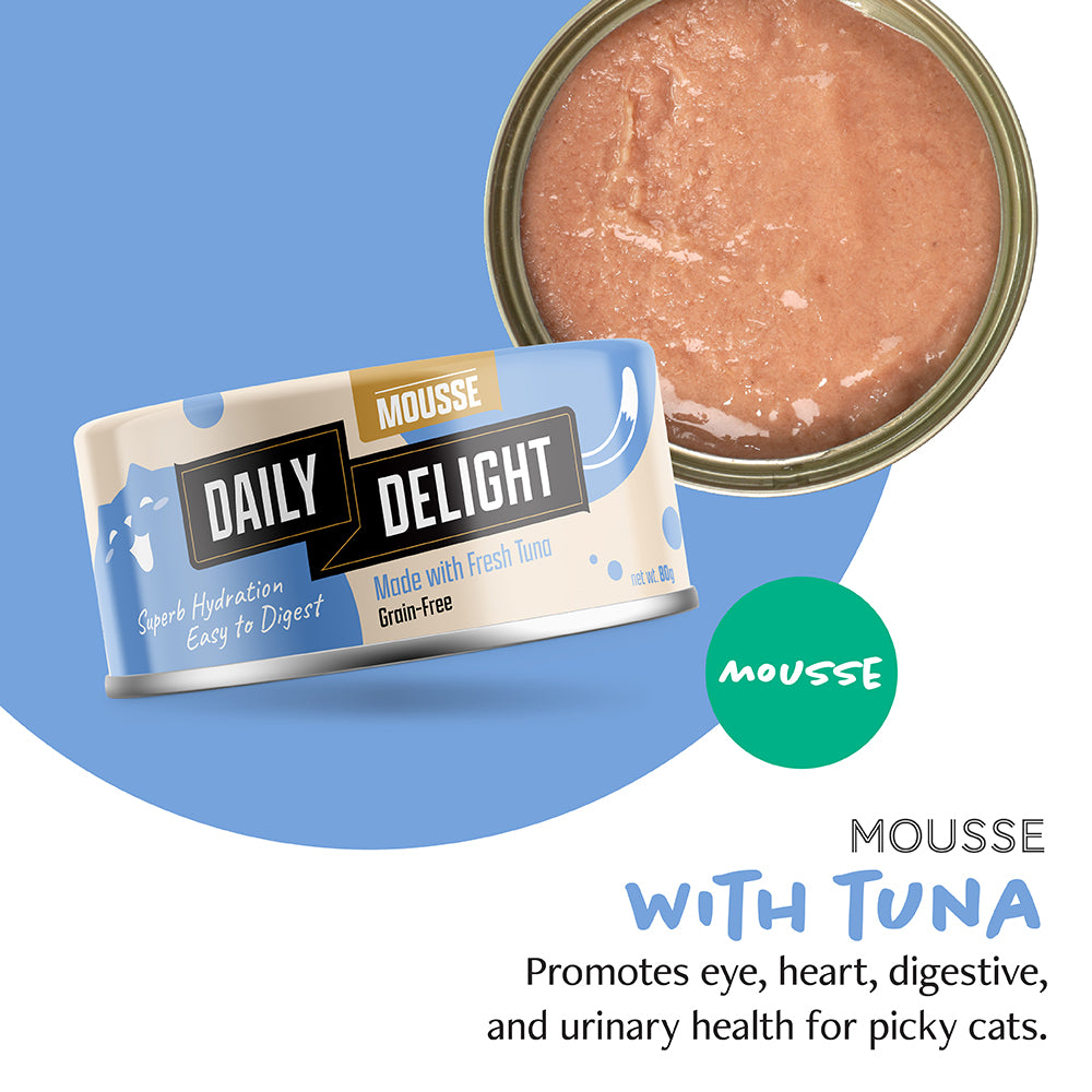 Daily Delight Mousse Series Variety Bag Canned Cat Food (6 x 70g)
