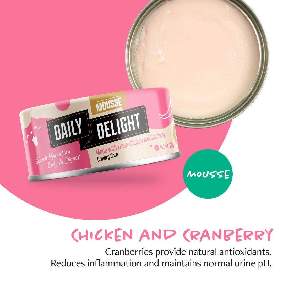 Daily Delight Mousse Series Variety Bag Canned Cat Food (6 x 70g)