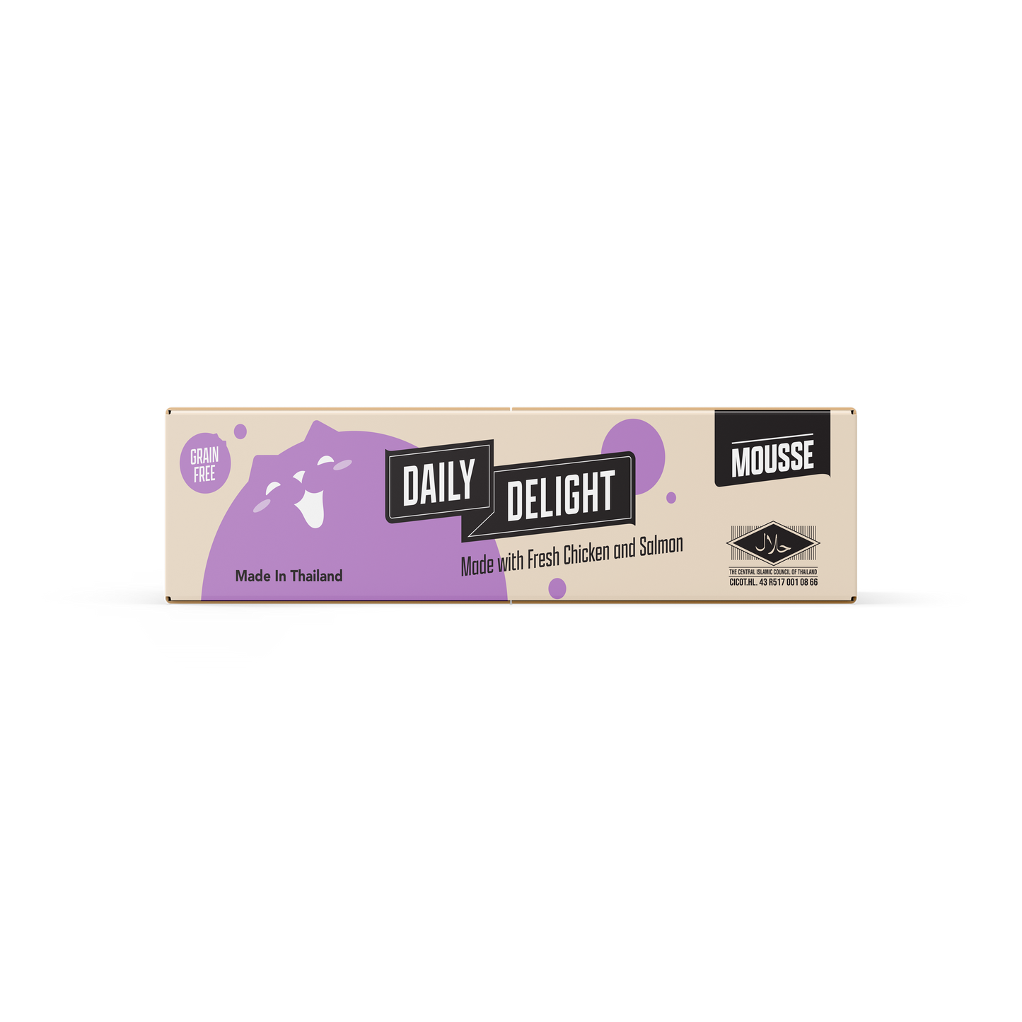 Daily Delight Mousse with Chicken & Salmon Grain-Free Canned Cat Food 70g x 24cans