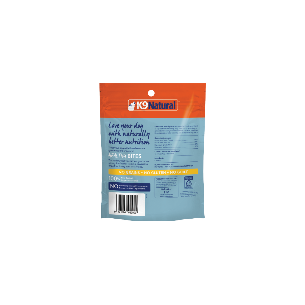 K9 Natural Healthy Bites – Freeze-Dried Chicken Treats for Dogs 50g