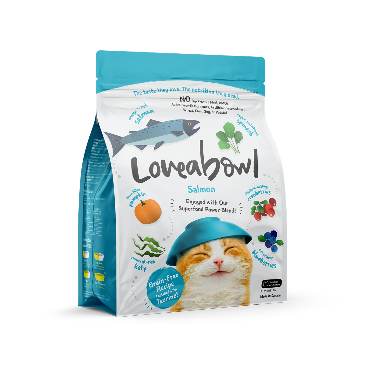 Loveabowl Salmon Grain-Free Cat Food 150g/1kg/4.1kg/9.07kg