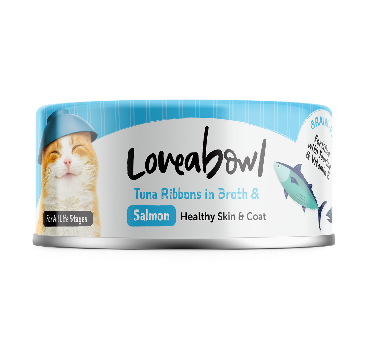 Loveabowl Tuna Ribbons In Broth With Salmon Canned Cat Food 70g - 24cans