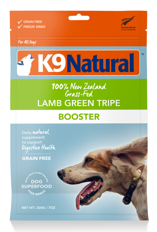 K9 Natural Freeze-Dried Lamb Green Tripe Booster for Dogs – 57g / 200g / 700g