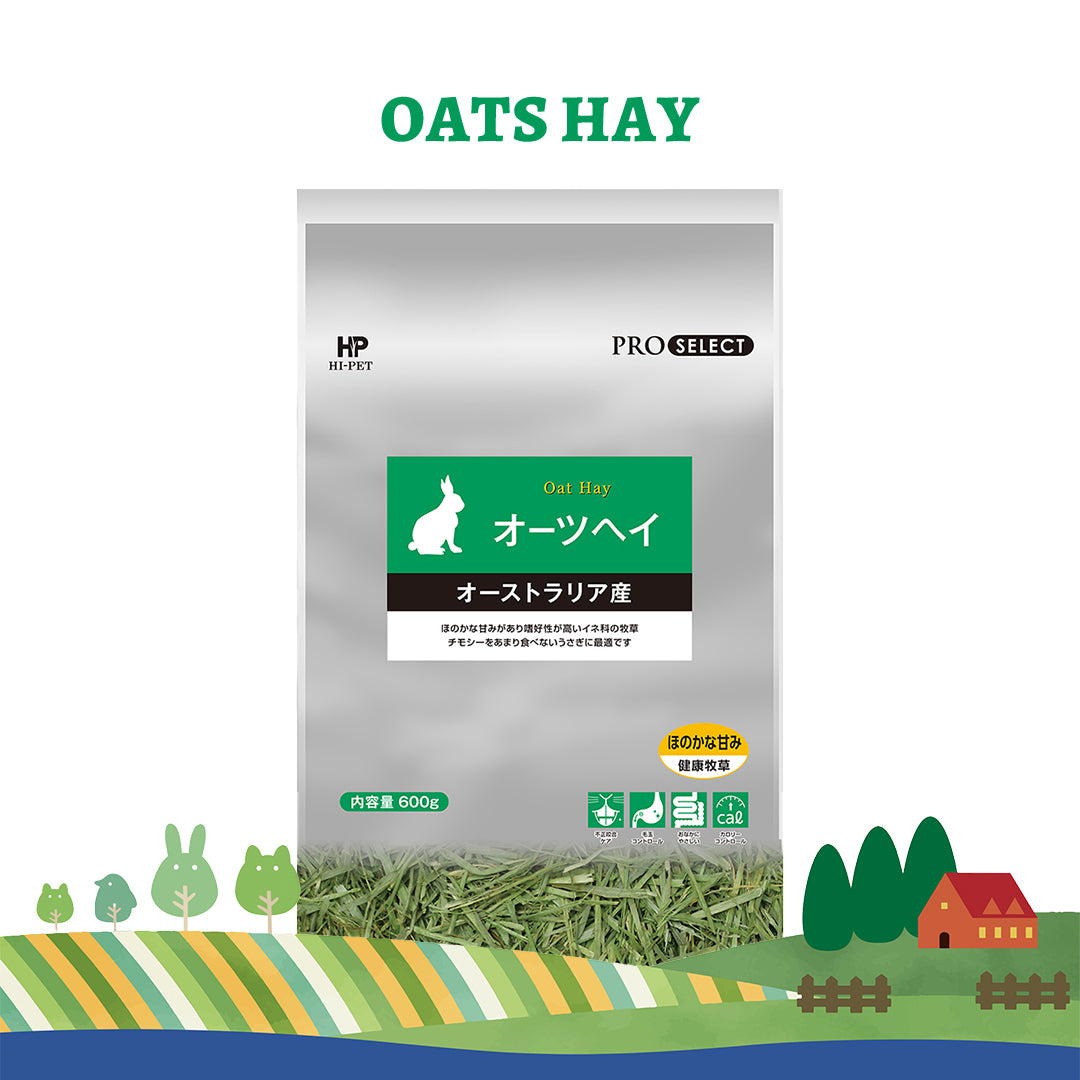 Hi‑Pet Pro‑Select Oats Hay 600g – Australian Premium Hay for Rabbits & Small Pets