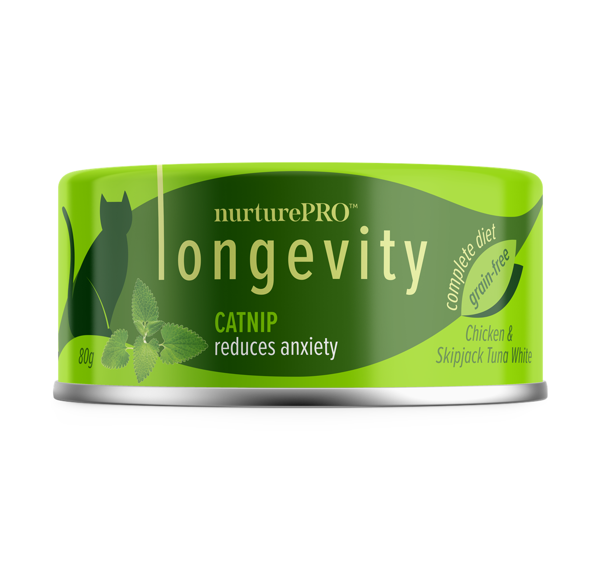 Nurture Pro Longevity Wet Cat Food – With Catnip 80g - 24cans