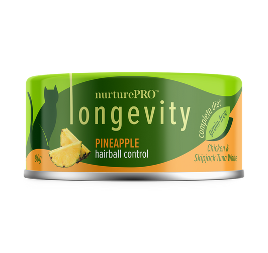 Nurture Pro Longevity Wet Cat Food – With Pineapple 80g - 24cans