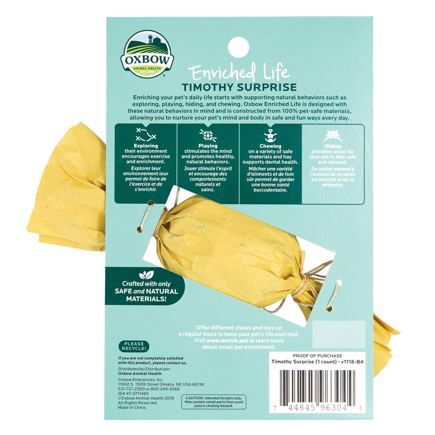 Oxbow Enriched Life Timothy Surprise for Small Pets
