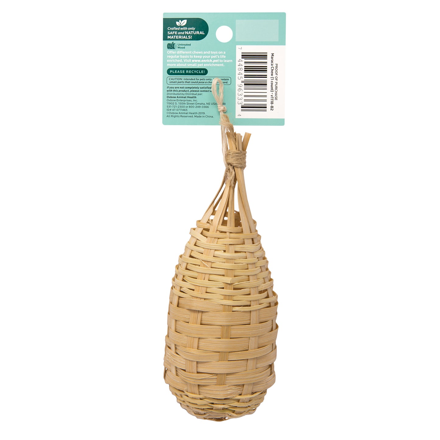 Oxbow Enriched Life Maraca Chew for Small Pets