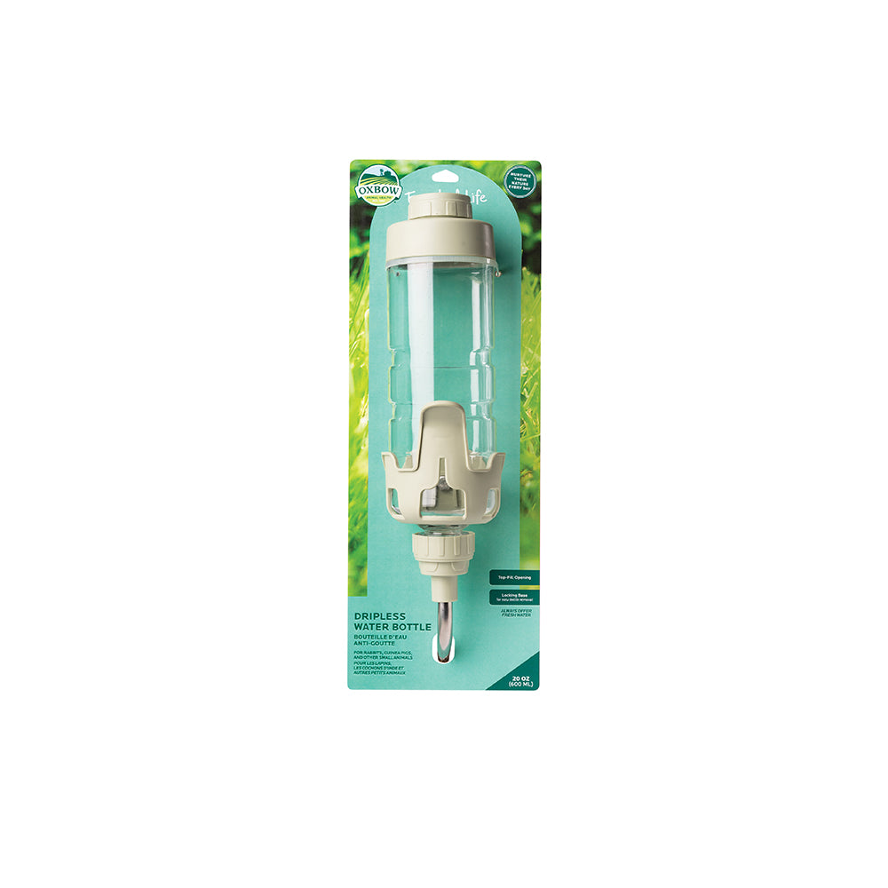 Oxbow Enriched Life Dripless Water Bottle - Light Green | No-Drip Hydration for Small Pets