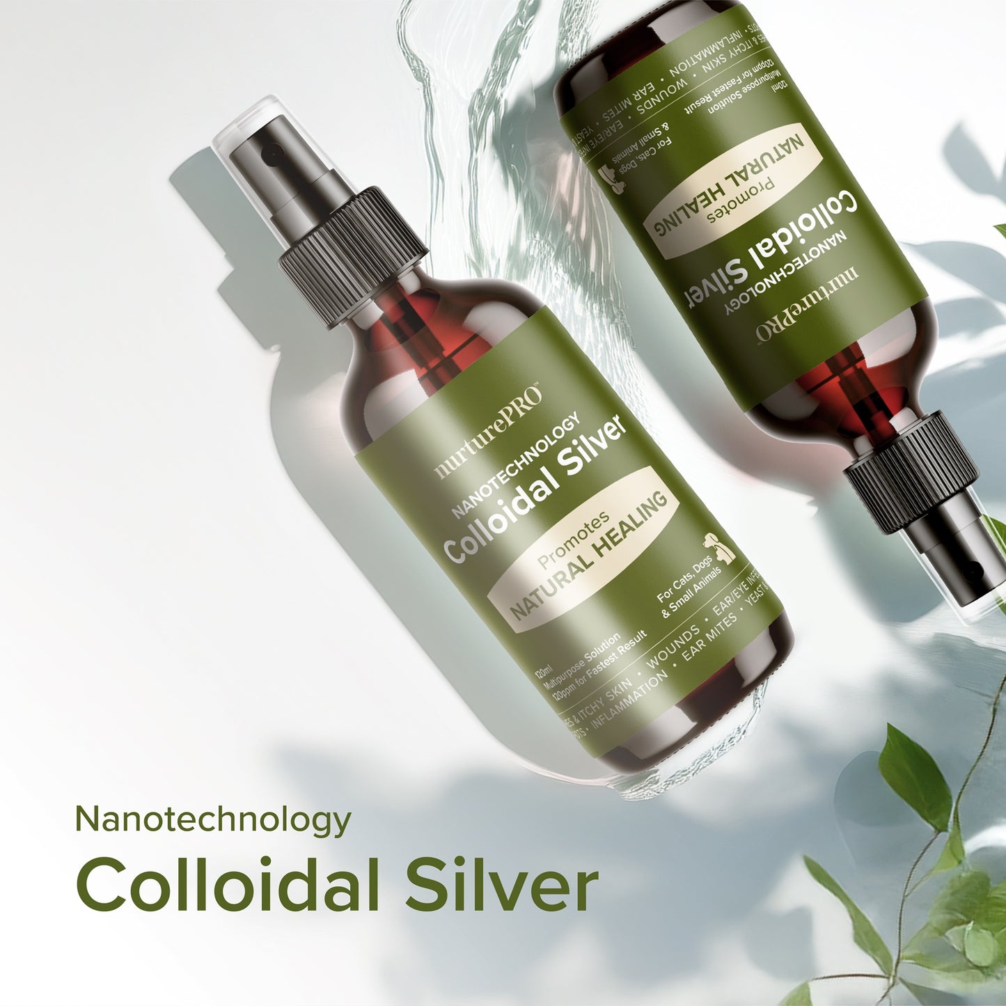 Nurture Pro Nano Colloidal Silver Antimicrobial Spray for Pets - 60ml/120ml