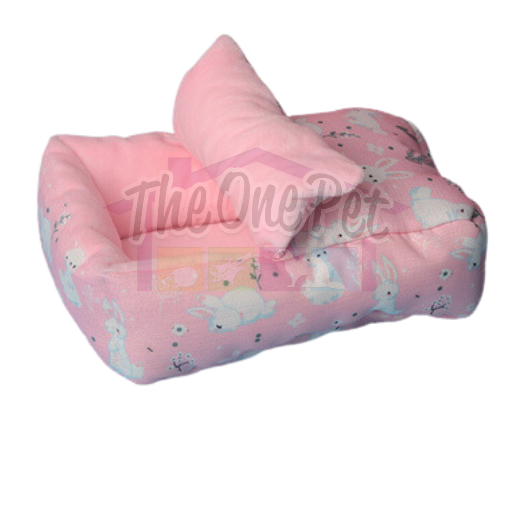 Munchies Handmade Small Pet Bed with Pillow – Soft Nest for Rats, Hamsters & More