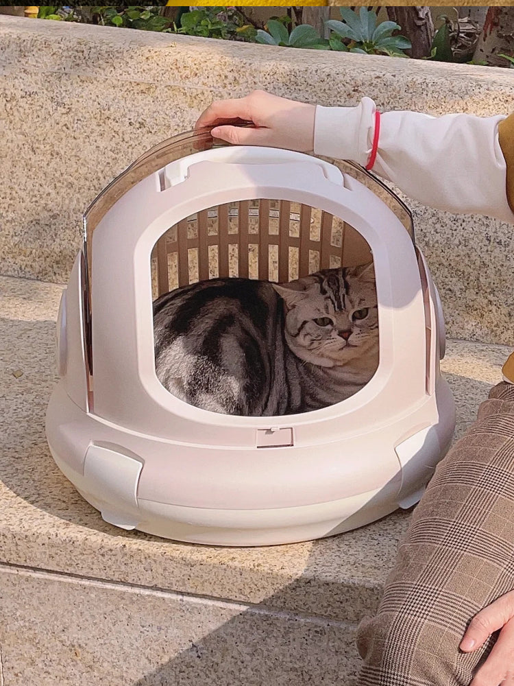 Munchies Space Capsule Pet Carrier β Portable Travel Box for Cats, Small Dogs & Pets