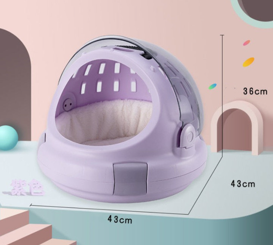 Munchies Space Capsule Pet Carrier β Portable Travel Box for Cats, Small Dogs & Pets