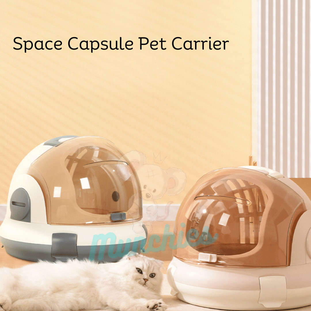 Munchies Space Capsule Pet Carrier β Portable Travel Box for Cats, Small Dogs & Pets