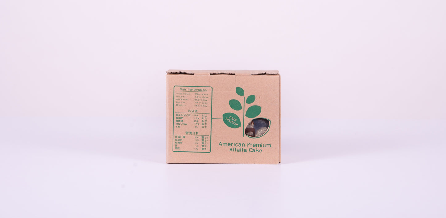 Momi Alfalfa Cake | Nutritious Treat for Rabbits, Guinea Pigs & Small Pets