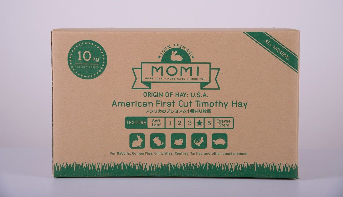 Momi 1st Cut Timothy Hay | High-Fibre Hay for Rabbits, Guinea Pigs & Small Pets