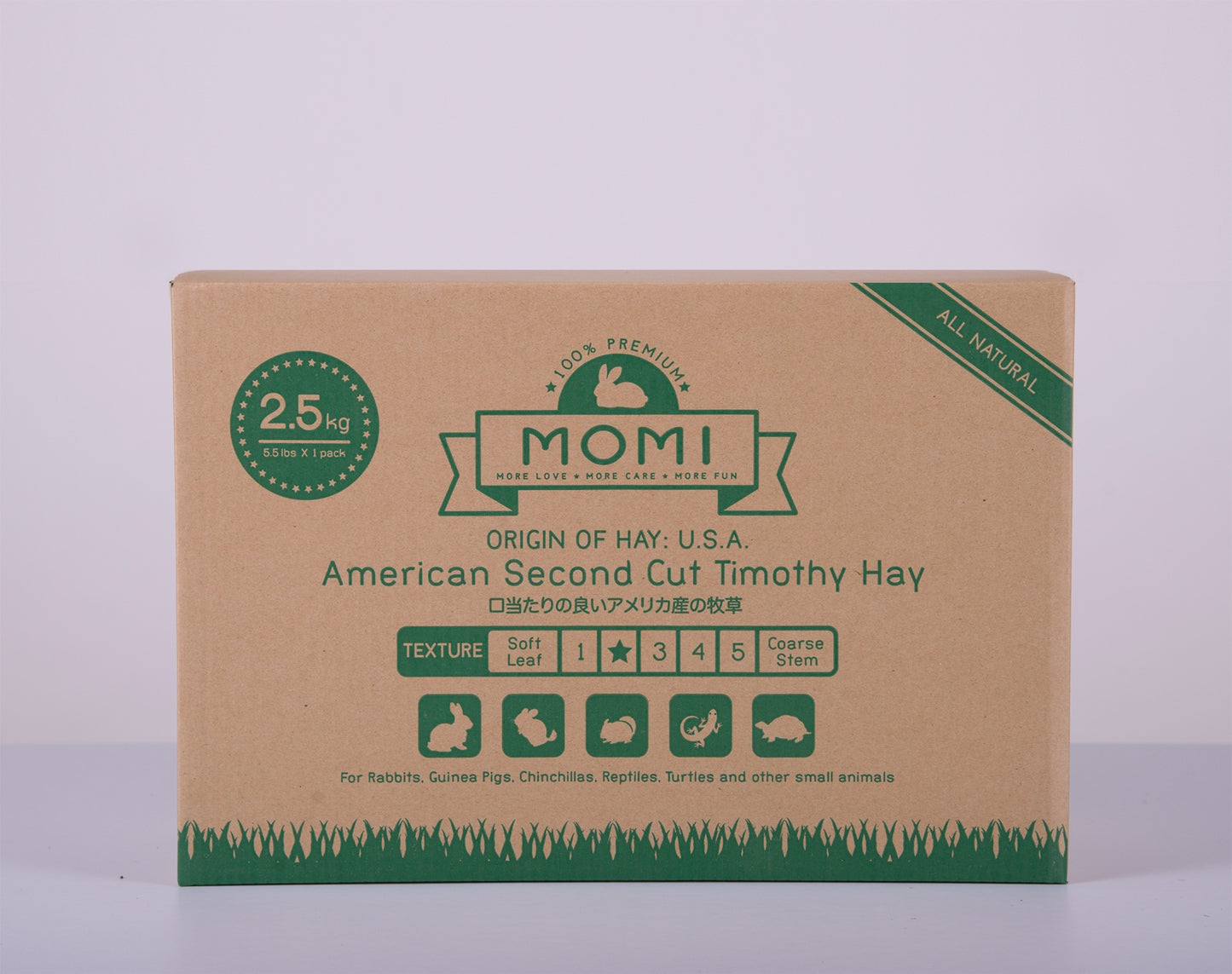 Momi 2nd Cut Timothy Hay | Soft, Leafy Hay for Rabbits, Guinea Pigs & Small Pets