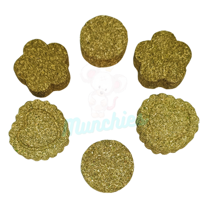 Munchies Timothy Hay Cake (6pcs, 90g) – Natural High-Fibre Treat