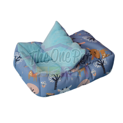 Munchies Handmade Small Pet Bed with Pillow – Soft Nest for Rats, Hamsters & More