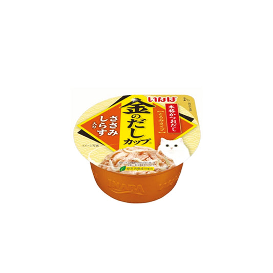 CIAO Kinnodashi Chicken Fillet in Gravy with Shirasu Topping Cup Cat Food 70g x 12cups