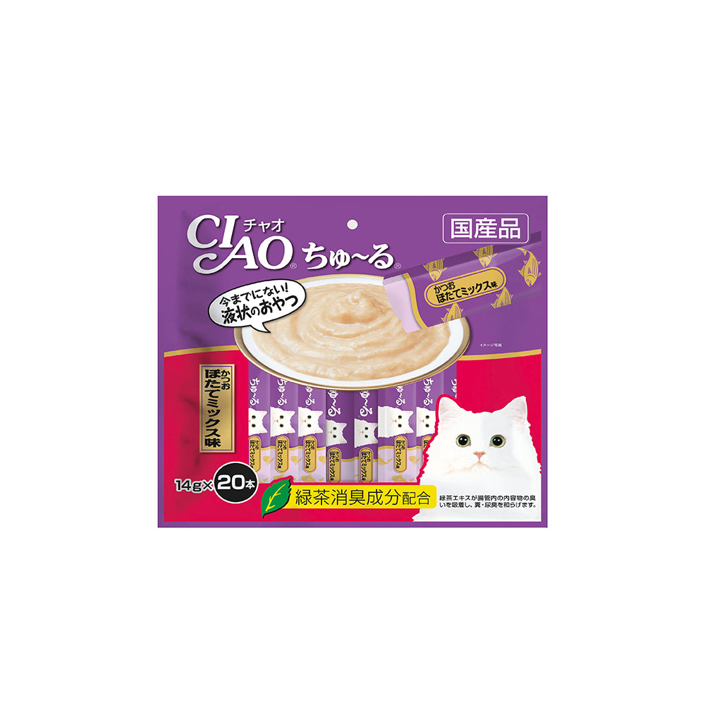 CIAO Churu Tuna & Scallop 14g x 20 Sticks (2sets)