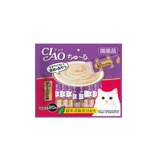 CIAO Churu Tuna & Scallop 14g x 20 Sticks (2sets)