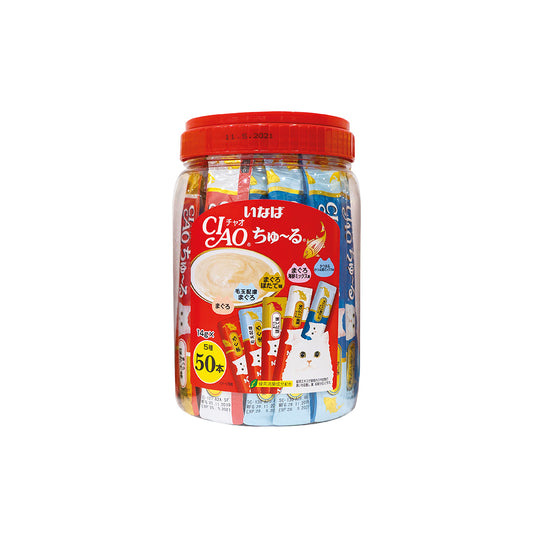 CIAO Churu Tuna Mix Festive Pack Cat Treats 14g x 50 Sticks