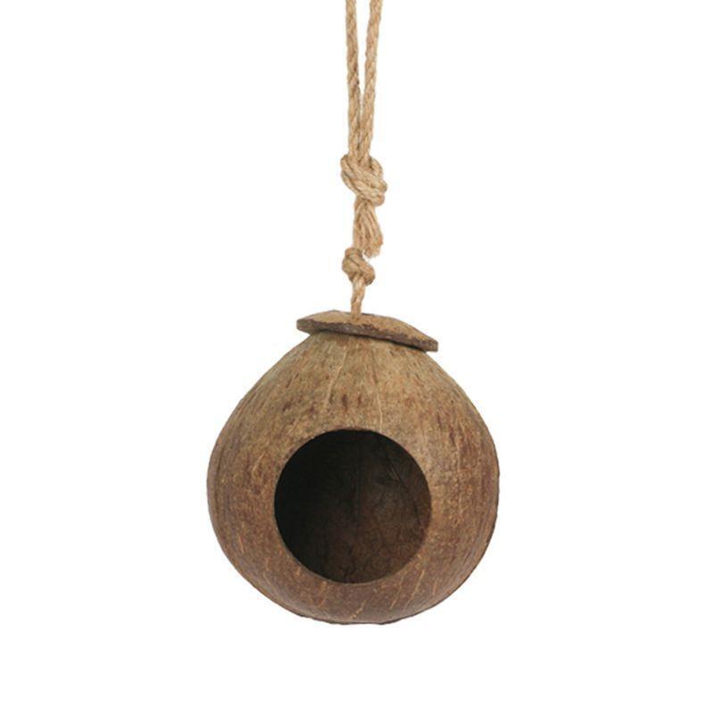 Munchies Natural Coconut Husk Hideout – For Small Pets & Birds