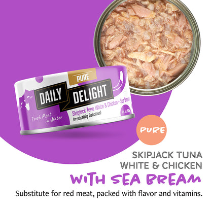 Daily Delight Pure Series Variety Bag Canned Cat Food (6 x 80g)