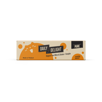 Daily Delight Pure Skipjack Tuna & White Chicken with Pumpkin Canned Cat Food 80g x 24cans