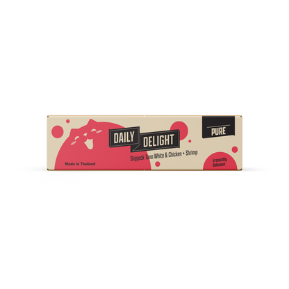 Daily Delight Pure Skipjack Tuna & White Chicken with Sea Bream Canned Cat Food 80g x 24cans