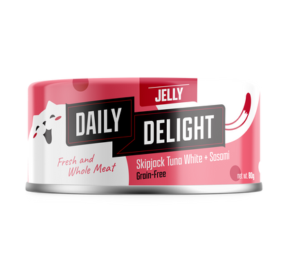 Daily Delight Skipjack Tuna White with Sasami in Jelly Canned Cat Food 80g x 24cans