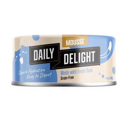 Daily Delight Mousse with Tuna Canned Cat Food 80g x 24cans