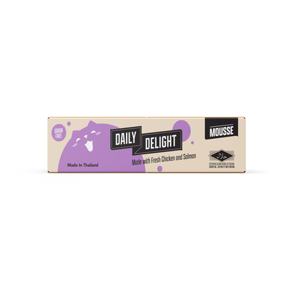 Daily Delight Mousse with Chicken & Salmon Grain-Free Canned Cat Food 70g x 24cans
