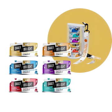 Daily Delight Pure Series Variety Bag Canned Cat Food (6 x 80g)
