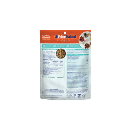 Feline Natural Freeze-Dried Beef & Hoki Feast for Cats – 100g / 320g / 800g