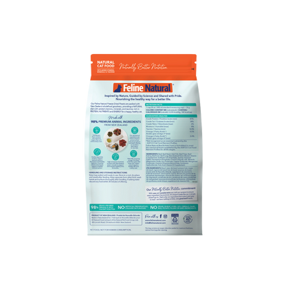Feline Natural Freeze-Dried Beef & Hoki Feast for Cats – 100g / 320g / 800g