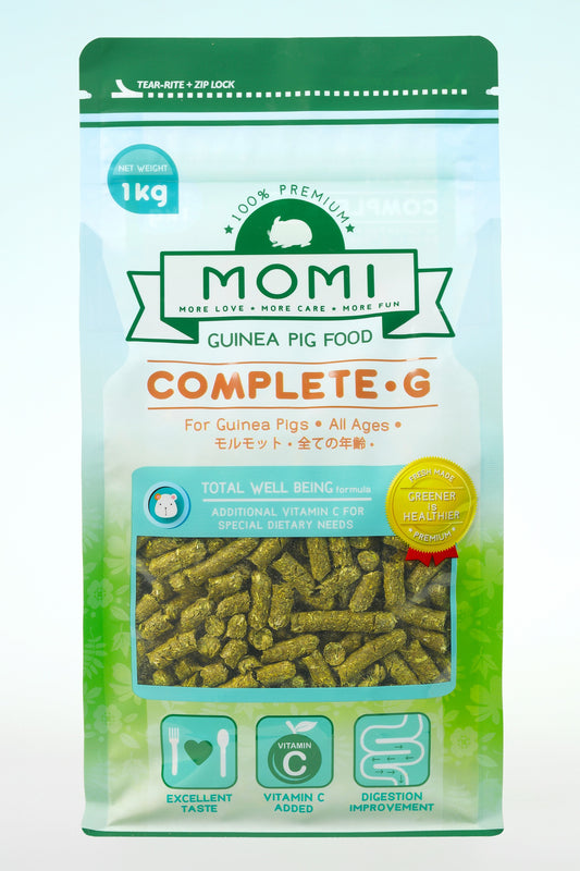 Momi Complete G Pellets | Premium Guinea Pig Food with Vitamin C