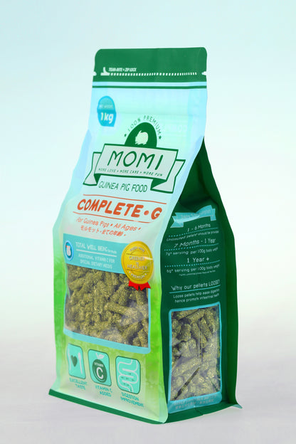 Momi Complete G Pellets | Premium Guinea Pig Food with Vitamin C