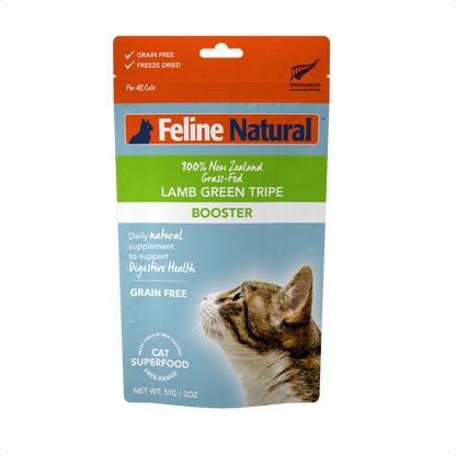 Feline Natural Freeze-Dried Lamb Green Tripe Booster – 57g